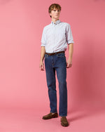 Load image into Gallery viewer, Clift Straight Leg Jean in Medium Wash Stretch Denim
