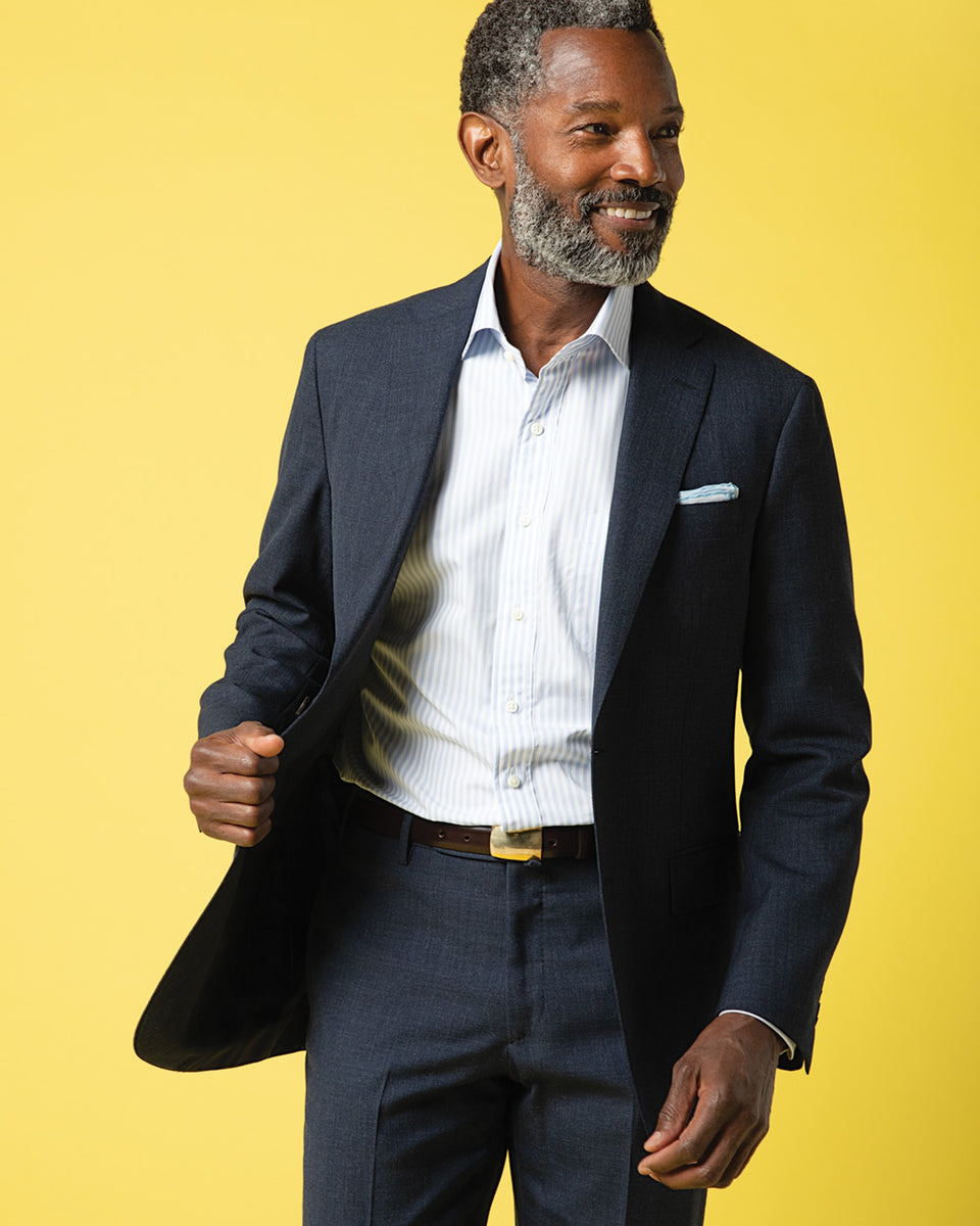 Kincaid No. 3 Suit in Air Force Blue High-Twist | Shop Sid Mashburn