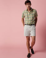 Load image into Gallery viewer, Garment-Dyed Short in Stone AP Lightweight Twill
