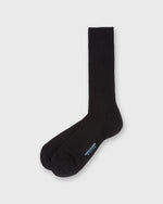 Load image into Gallery viewer, Trouser Dress Socks in Black Extra Fine Merino