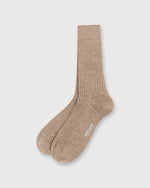 Load image into Gallery viewer, Trouser Dress Socks Oatmeal Extra Fine Merino