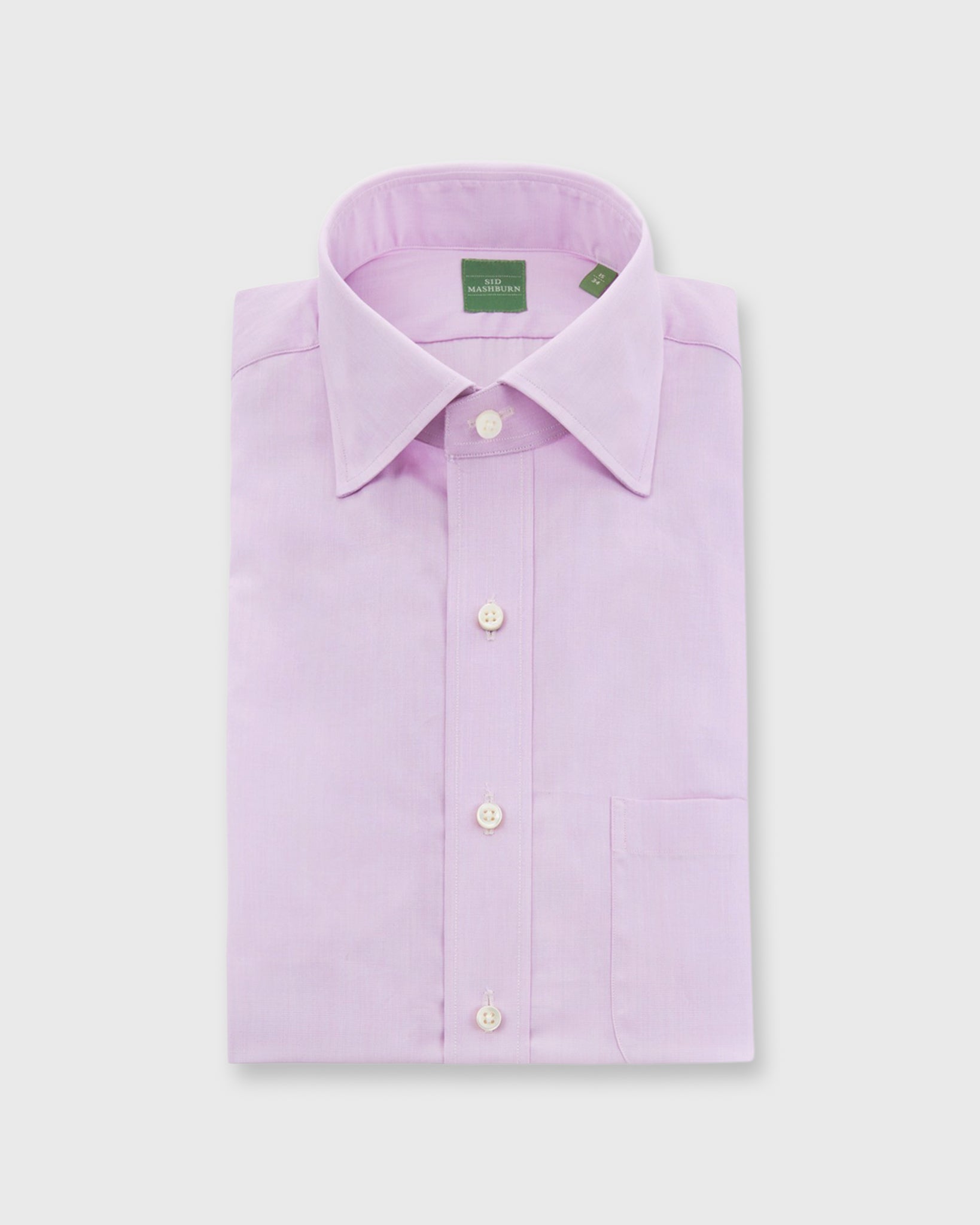 Spread Collar Dress Shirt Pink End-on-End