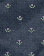 Load image into Gallery viewer, Silk Faille Club Tie Navy/Lavender/Green Laurel