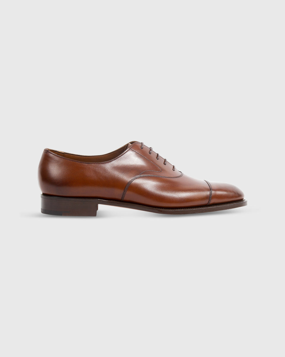 Chelsea Cap-Toe Oxford Shoe in Dark Oak Antique Calfskin - 8.5 by Edward Green Chelsea Cap-Toe Oxford Shoe in Dark Oak Antique Calfskin - 8.5 by Edward Green