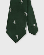 Load image into Gallery viewer, Silk Club Tie Hunter/White/Sky Swallow
