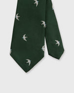 Load image into Gallery viewer, Silk Club Tie Hunter/White/Sky Swallow