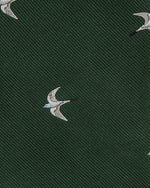 Load image into Gallery viewer, Silk Club Tie Hunter/White/Sky Swallow