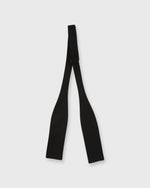 Load image into Gallery viewer, Straight Bow Tie Black Silk Faille