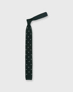 Load image into Gallery viewer, Silk Knit Tie Hunter/White Dot