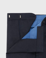 Load image into Gallery viewer, Kincaid No. 3 Peak Lapel Tuxedo Navy Wool Mohair with Silk Grosgrain Trim
