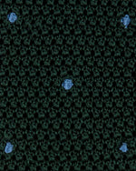 Load image into Gallery viewer, Silk Knit Tie Hunter/French Blue Dot
