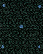 Load image into Gallery viewer, Silk Knit Tie Hunter/French Blue Dot