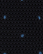 Load image into Gallery viewer, Silk Knit Tie Navy/French Blue Dot
