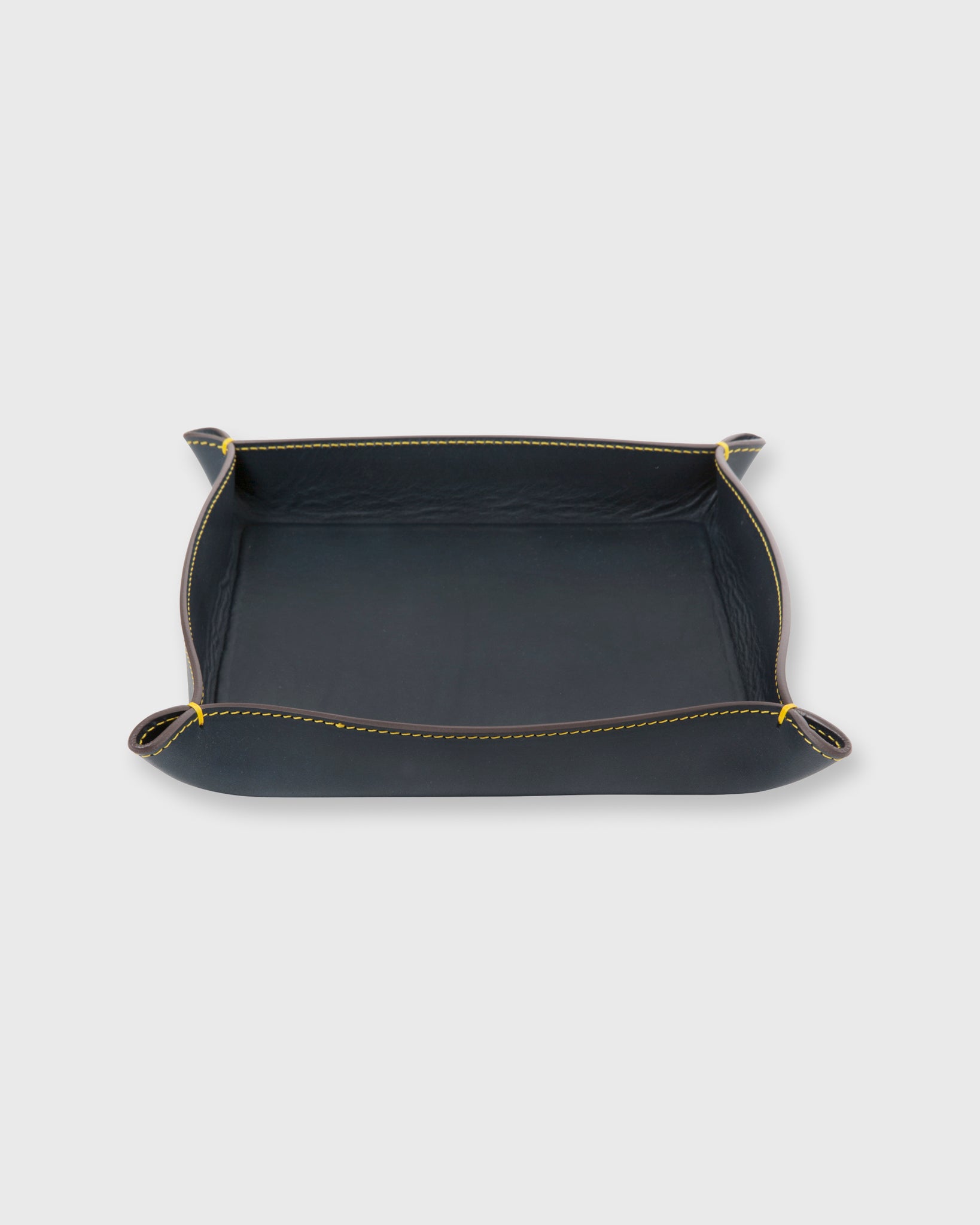Large Tray in Navy Leather