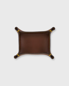 Small Tray in Papaya Leather