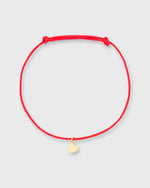 Load image into Gallery viewer, Small Heart Charm Bracelet in Gold/Assorted Color Cord