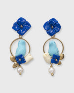 Load image into Gallery viewer, Chick Earrings Gold/Lapis/Turquoise