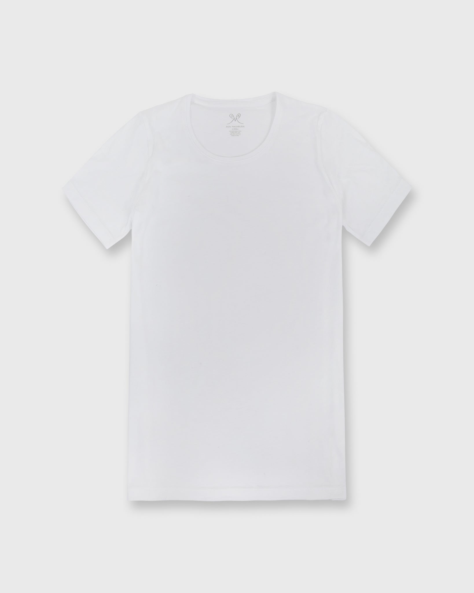 Short-Sleeved Relaxed Tee White Pima Cotton