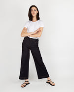 Load image into Gallery viewer, Short-Sleeved Relaxed Tee White Pima Cotton