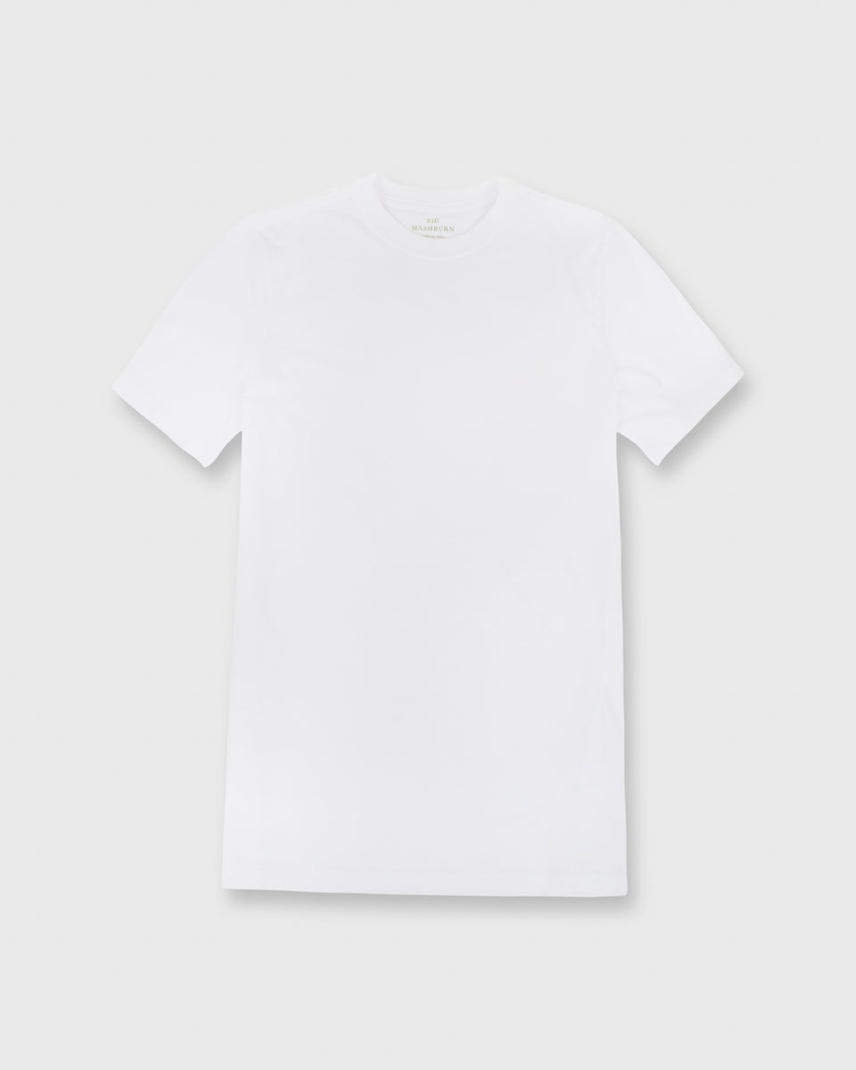 SUREVE ホワイトTシャツ　M Short-Sleeved Tee in White Pima Cotton | Shop Sid Mashburn