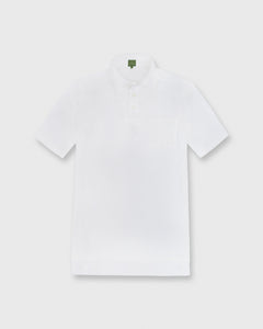 Short-Sleeved Polo White Pima Pique