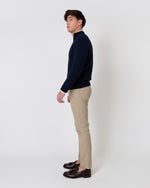 Load image into Gallery viewer, Half-Zip Sweater in Navy Cashmere
