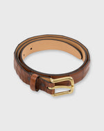 Load image into Gallery viewer, 1" Belt Medium Brown Matte Alligator