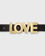 Load image into Gallery viewer, "Love" Belt Buckle in Brass