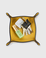Load image into Gallery viewer, Soft Small Square Tray Yellow Alce Leather