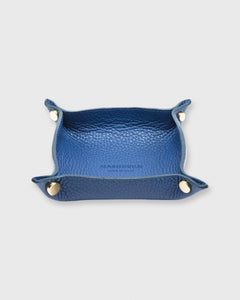 Soft Small Square Tray Deep Blue Alce Leather