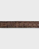 Load image into Gallery viewer, 1 3/8&quot; Hornback Crocodile Belt Brown
