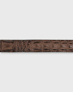Load image into Gallery viewer, 1 3/8" Hornback Crocodile Belt Brown
