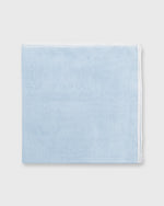 Load image into Gallery viewer, Hand-Rolled Pocket Square Sky Cotolino/White Edge