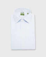 Load image into Gallery viewer, Slim Fit Spread Collar Dress Shirt Sky Pencil Stripe Poplin