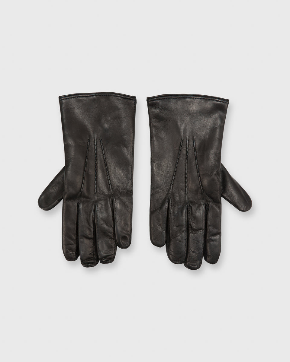 Unlined Gloves in Black Nappa Leather | Shop Sid Mashburn