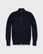 Load image into Gallery viewer, Track Jacket Sweater Navy Cashmere
