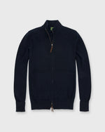Load image into Gallery viewer, Track Jacket Sweater Navy Cashmere
