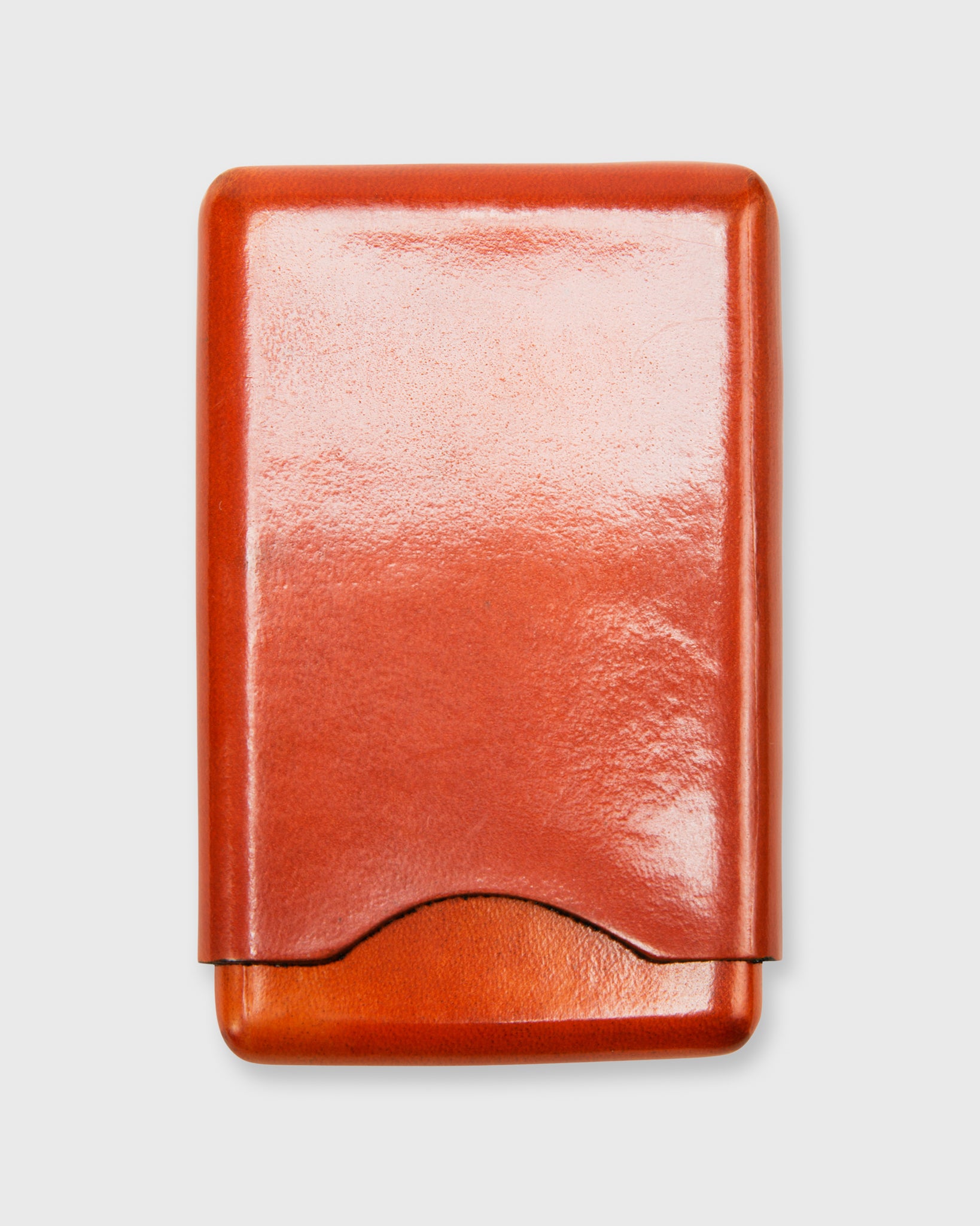 Card Case Orange Leather