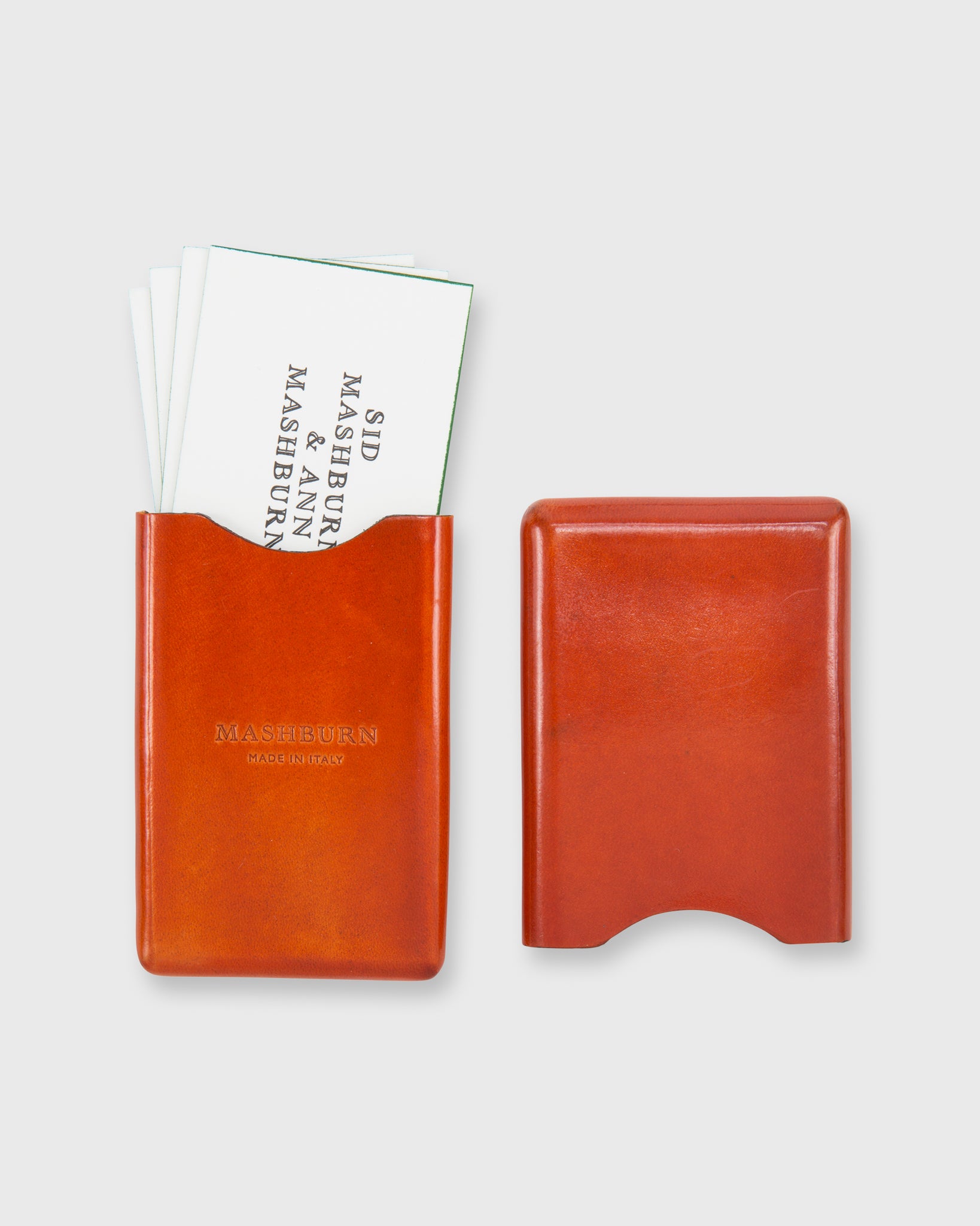 Card Case Orange Leather
