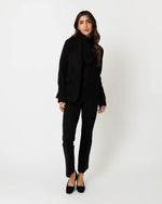 Load image into Gallery viewer, Parker Jacket in Black Wool Pique
