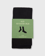 Load image into Gallery viewer, Over-The-Calf Dress Socks Black Silk
