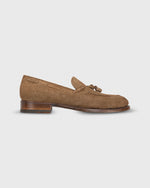 Load image into Gallery viewer, Italian Tassel Loafer Tobacco Suede