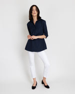 Load image into Gallery viewer, Designer Tunic in Navy Poplin
