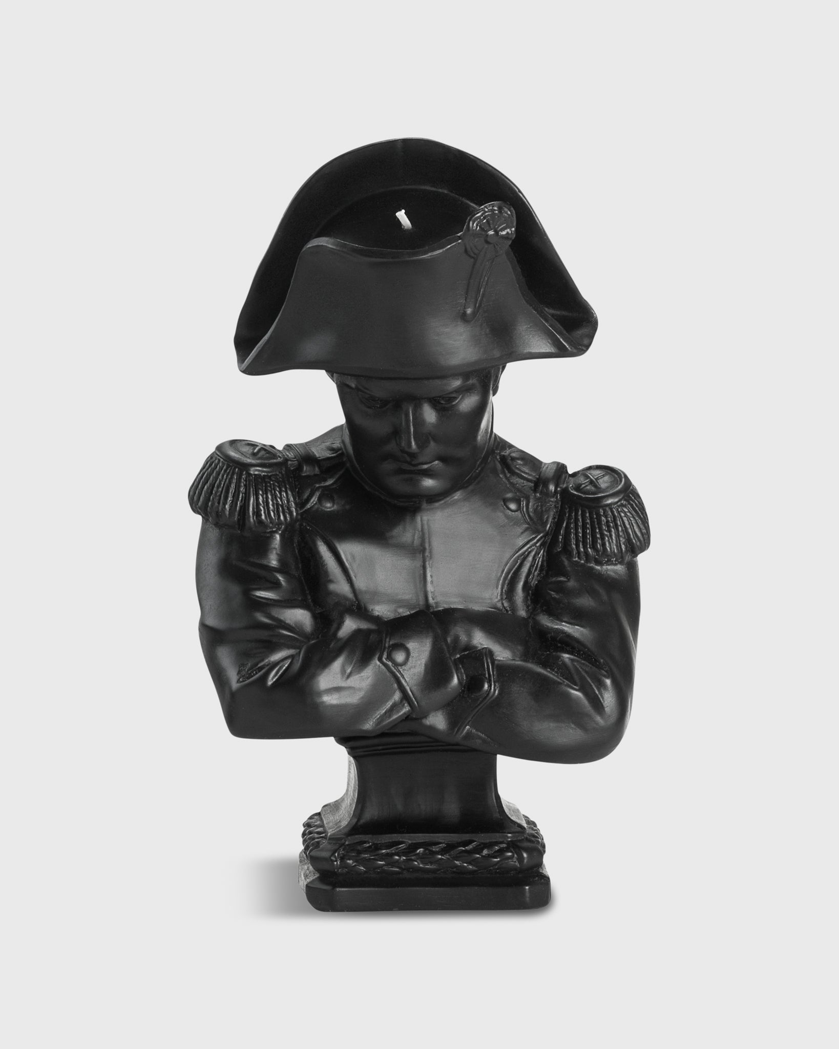 Napoleon Decorative Bust Candle Black
