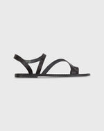 Load image into Gallery viewer, Diagonal Strap Sandal in Black Leather
