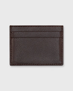 Card Holder Dark Chocolate Leather