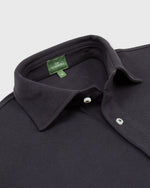 Load image into Gallery viewer, Short-Sleeved Polo in Coal Pima Pique
