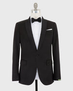 Load image into Gallery viewer, Virgil No. 3 Shawl Collar Tuxedo in Black Wool with Silk Grosgrain Trim