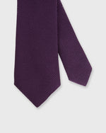 Load image into Gallery viewer, Silk Fino Grenadine Tie Eggplant