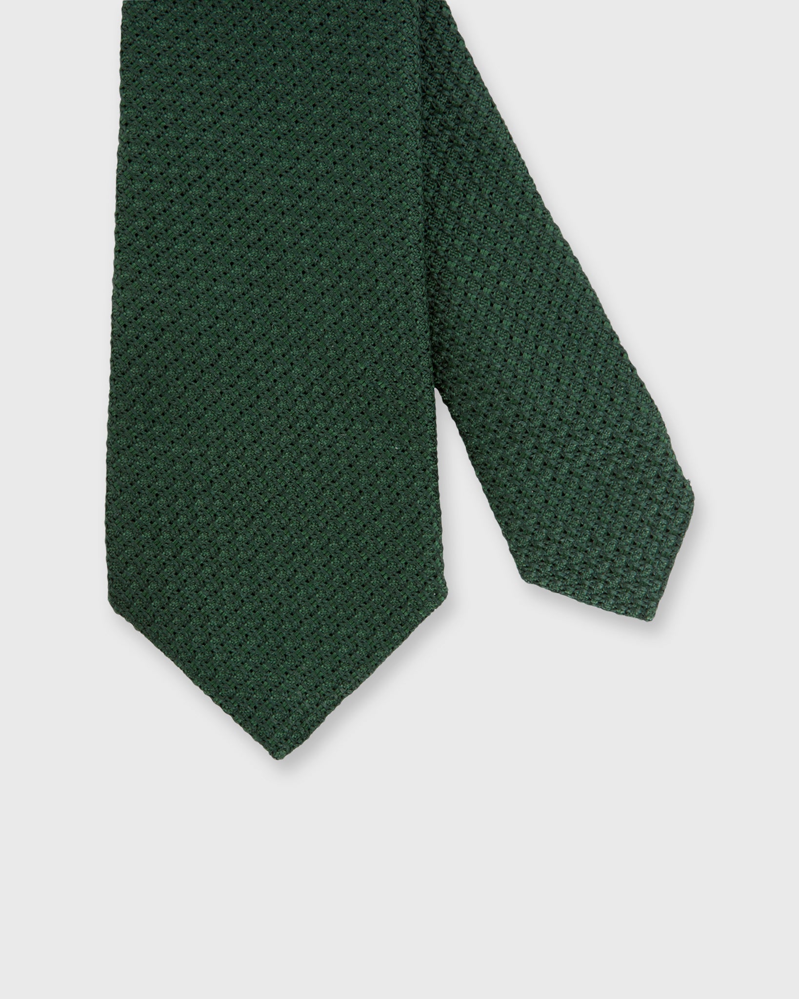 Silk Grosso Grenadine Tie Hunter Green